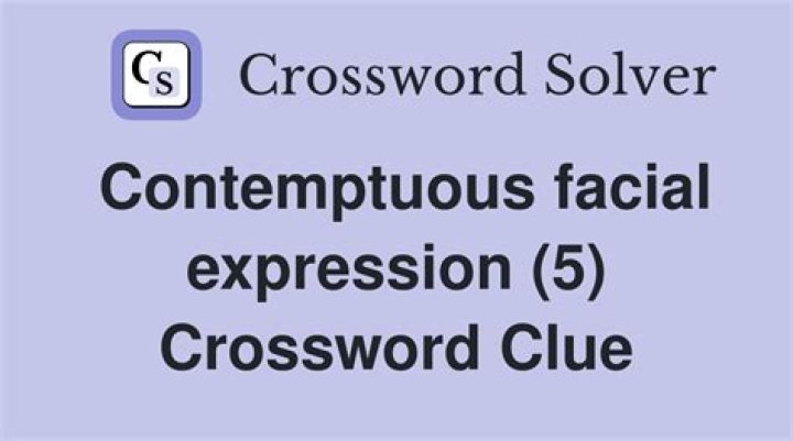 Contemptuous smile crossword clue NY Times
