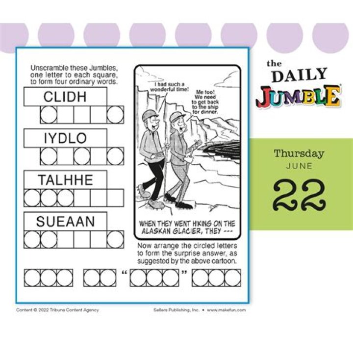 Daily Jumble September 29 2023 Answers