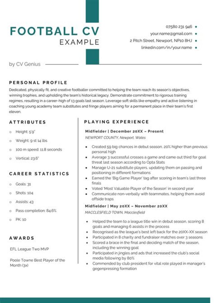 Football & Coaching Career- Players Bio