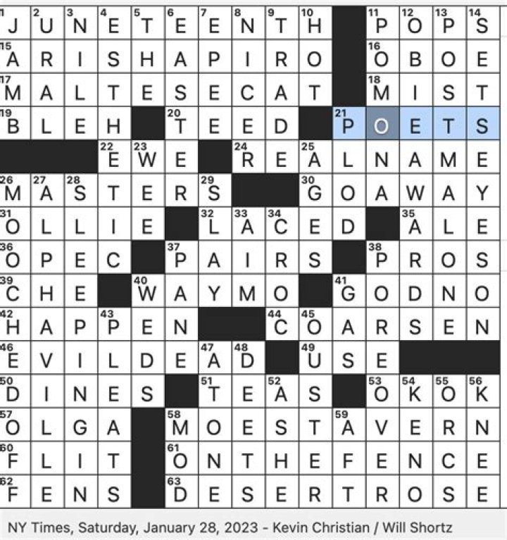 Piece of furniture with parts that fold down, as depicted seven times in this puzzle NYT Crossword Clue